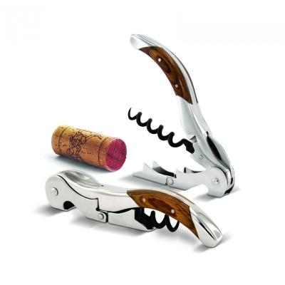 China Sustainable Double Hinged Wooden Pulltap Server Friends Twist Sommelier Wine Openers for sale