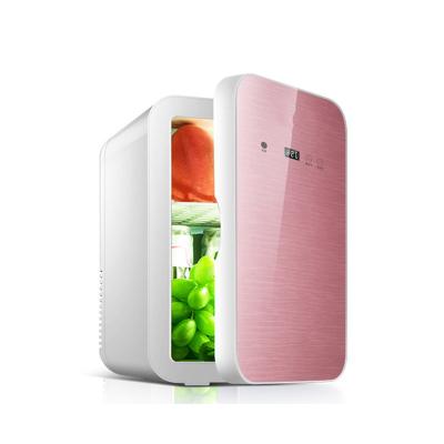 China New OEM Mini 8L 12V AC DC Camping Beer Milk Fridge Cosmetic Skin Care Refrigerator THERMOELECTRIC Outdoor Beauty Skin Care for sale