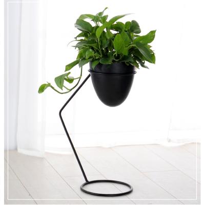 China New Modern Design Iron Floor Plants And Flower Stand Pot for sale