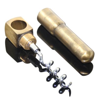 China Good Quality New Design Vintage Brass Hand Wine Portable Wine Cork Screw Opener for sale