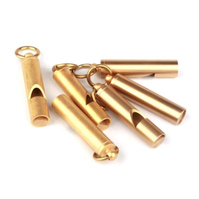 China Durable Outdoor Sport Safety Whistle Outdoor Sport Survival Brass Whistle for sale