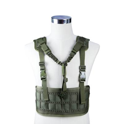 China Tactical Chest Rig Vest Combat Waist Belt Harness Chest Vest Molle Airsoft Tool Bag Army CS Open Top Outdoor Military Sports for sale