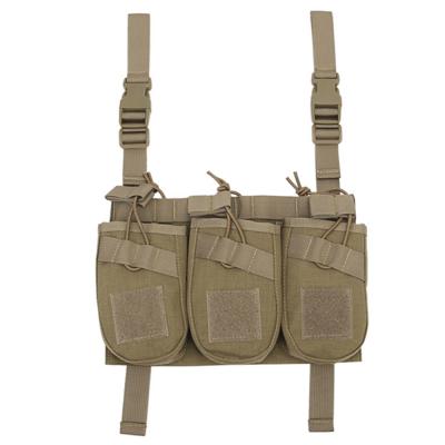 China Army Military Tactical Duty Combat Airsoft 7.62 Rifle Plate Carrier Vest Hunting Molle AK Triple Magazine Pouches for sale