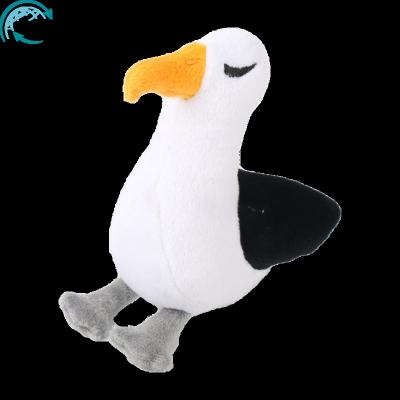 China Pretty Gift GRS Certificated Eco Friendly 100% Recycled Plush Stuffed Albatross Toy Sea Animal for sale