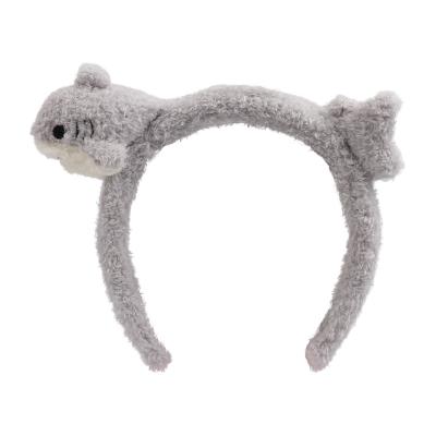 China Wholesale ; Gift Custom Design Cute Shark Kids Headband For Women Cute Makeup Hair Clasp for sale