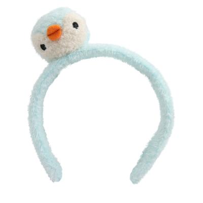 China Wholesale ; Cute Gift Penguin Kids Headband For Women Stuffed Sea Animal Makeup Hair Clasp for sale