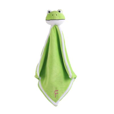 China Cute Quilt New Design Cute Gift Frog Plush Stuffed Baby Toy For Baby Care for sale