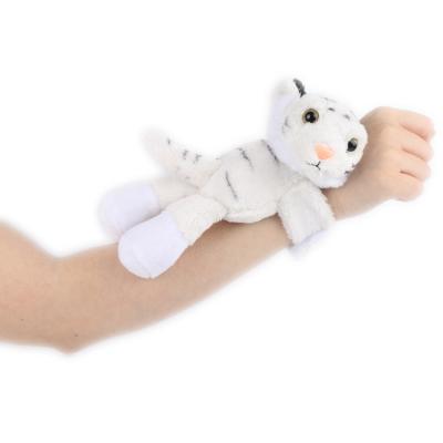 China Custom Cute Gift Plush Tiger Wrist Band Plush Slap Bracelet for sale