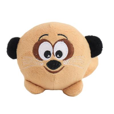 China Wholesale PU Memory Foam Animal Ball Toys Cute Brown Mouse Plush Squishy Ball Stress Ball Toys for sale