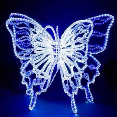 China Christmas Letters Lights Led Xmas Light Beautiful Desgin LED By Dropshipping 52*82cm Butterfly 3D Pattern Street Light Outdoor for sale