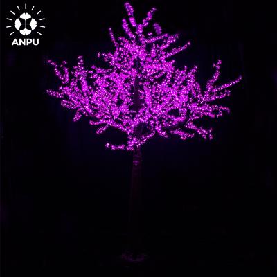 China Commercial Use 3*2m LED Cherry Tree Holiday Lighting Indoor and Cherry Flower Led Artificial Tree Outdoor for sale