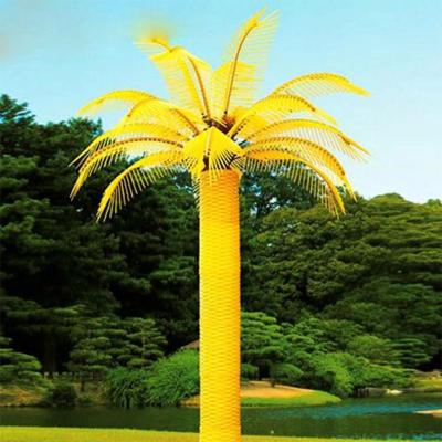 China Commercial Use 3*2m 16 Leaves Plam Coconut Tree Artificial Decorative LED Tree LED Kwai Tree Light for sale