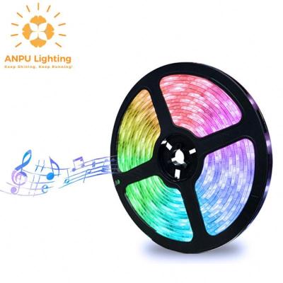 China Flexible Amazon Alexa Google Home Tuya Wifi IP65 LANDSCAPE LED Strip Light Flexible Waterproof RGB LED Strip Light for sale