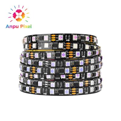 China LANDSCAPE ANPU Pixel Led Pixel Strip 12v LED Strip WS2811 LED Strip Addressable IP65 Waterproof 150LEDs 10Pixels/m DC5V Flexible Black PCB for sale