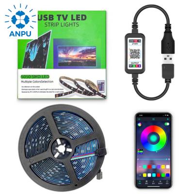 China LANDSCAPE ANPU LED Strip Lights LED Lights For Bedroom Color Changing Light Strip Smart Controlled Via Phone APP And IR Remote for sale