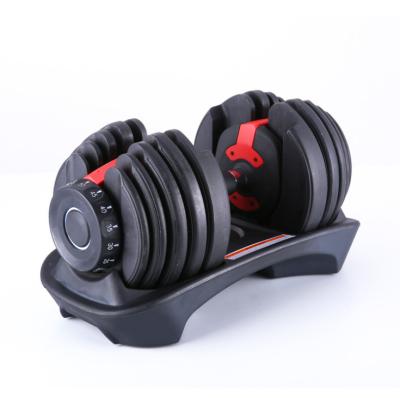 China Durable Direct Deal Adjustable Dumbbells 24kg Gym Equipment Dumbbell Set For Weightlifting for sale