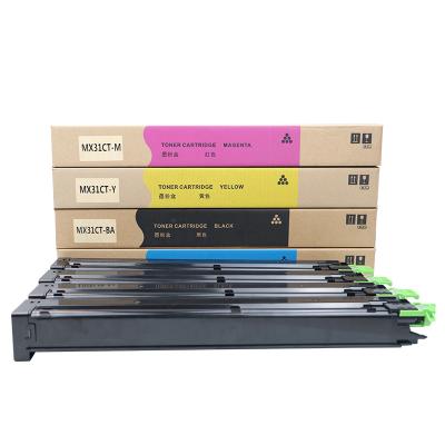 China Factory wholesale COMPATIBLE color toner cartridge MX31 MX-31 for Sharp MX-2600N MX3100N MX4100N MX4101N MX5001N toner for sale