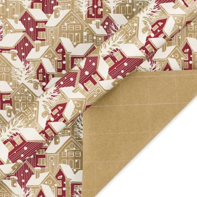 China Xmas letter kertas moisture proof pembungkus the celu HO JOYLY flower wrapping paper Christmas tree wrapping paper 30inch 10ft for sale