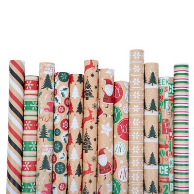 China Promotion 12 30 foot inch*10 inch*10 inch*10 8gsm cartoon pattern printing gift wrapping paper OEM moisture proof color OEM kertas pembungkusan for sale