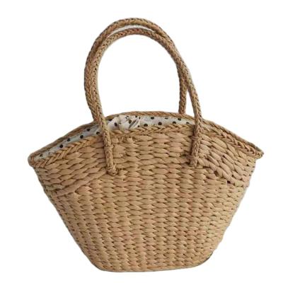 China Lady 2021 Fashion New Arrivals Sea Grass Handbag Storage Women Summer Beach Straw Handmade Tote Bags for sale