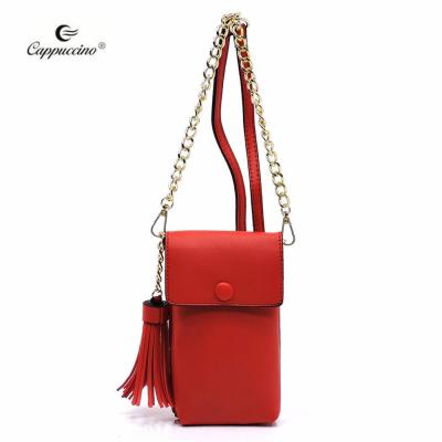 China 2019 New Product Women Shoulder Bag Fashion Tassel Cross - Body Cell Phone Case for sale