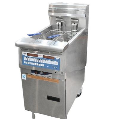 China Fry meat/potato/etc basket chips. 2 Frying Machine Commercial Electric Deep Fryer for sale