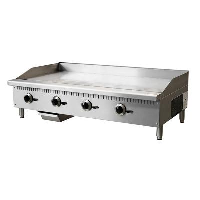 China Hot Gas Griddle Flat Surface Gas Grill Flat Surface Gas Grill Commercial Stainless Steel Restaurant Hotel Grocery Vending Grill for sale