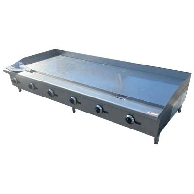 China Convenience Store Restaurant Kitchen Stainless Steel Flat Surface Gas Griddle Cast Iron Griddle Commercial High Quality Cooking Stove for sale