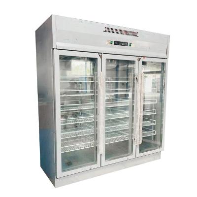 China Single-Temperature Two Two-Piece Solid Doors Reach-In 35.31 Cubic Feet Stainless Steel Commercial Refrigerator for sale