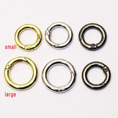 China CLASSIC 18k plated brass clasp jewelry accessories for jewelry making multi colors round carabiner clasp jewelry accessories for sale