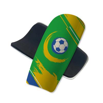 China Wholesale Fashion Createsub Football Shin Guard Mold Sublimation Heat Transfer Shin Guard Knee Protector for sale