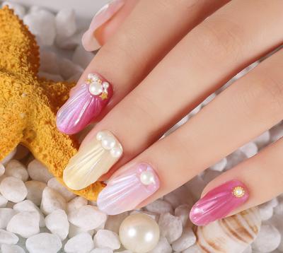 China Nail Art Beauty Honeygirl Factory Direct Japanese Mermaid Glue Pearl Nail Magic Light Healing Glue for sale