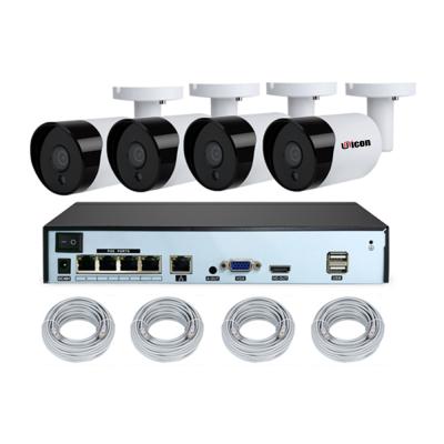 China Top Selling Network Camera System POE 2MP 5MP Outdoor IP NVR KITS UN-KBH304 for sale