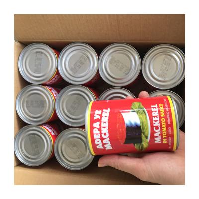 China Organic Bulk Canned Mackerel Canned Fish In Tomato Sauce Canned Mackerel In Tomato Sauce for sale