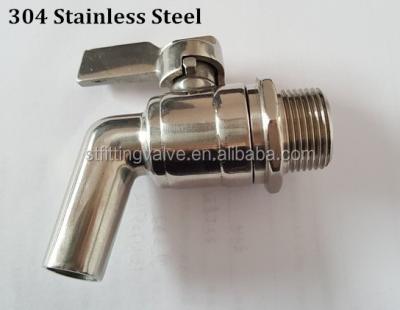 China 304 stainless steel 304/1.4308/cf8 stainless steel 304 beer barrel faucet wine barrel faucet for sale