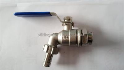 China Beer Barrel/Kettle Beer Tap Valve Pipe Tap Ball Valve/Stainless Steel For Beer Brewing for sale