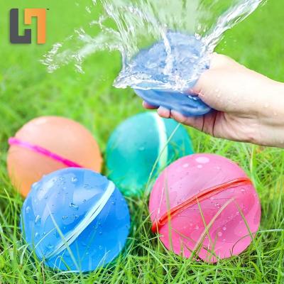 China Play Hero Water Balls Reusable Quick Fill Water Balloons Bombs Splash Soaker Ball Summer Water Fight Indoor Outdoor Toy For Kids Homecoming for sale