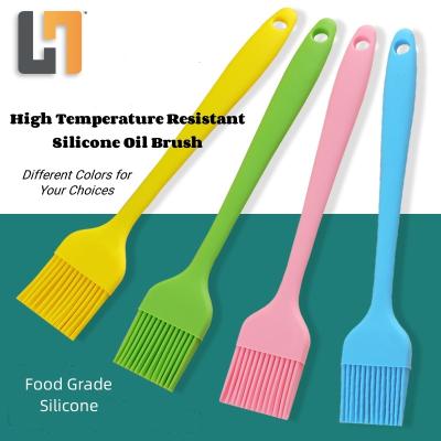 China Food Grade Sustainable Reusable Silicone Brush Baking Silicone Basting Pastry Brush Oil Brushes For Kitchen Cooking BBQ for sale