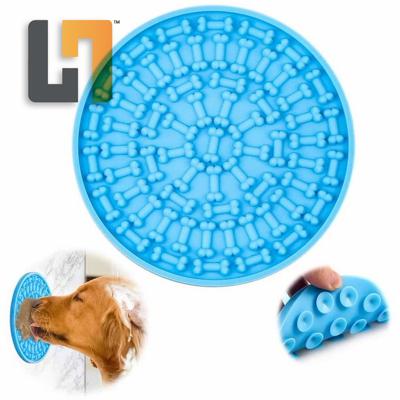 China Sustainable Silicone Lick Mat For Dogs Slow Feeder For Dogs Silicone Cat And Dog Slow Feeder Pad With Suction for sale