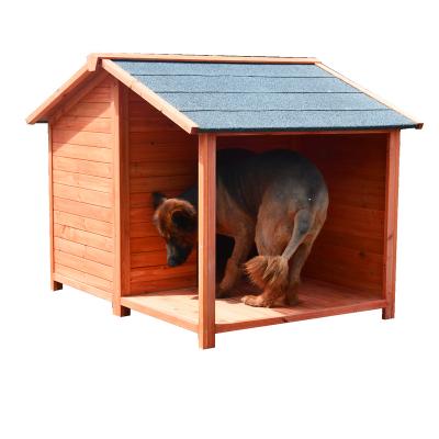 China Windproof Whoulesales Waterproof Wooden Dog Kennels Large Outdoor Pet House for sale