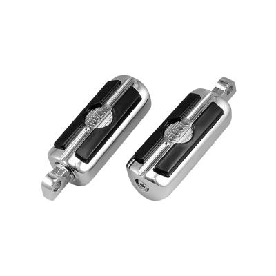 China Aluminum Alloy Motorcycle Foot Pegs Anti-Slip Rubber Aluminum Pedals Road Foot Pegs Foot Pegs For Har Grazing for sale