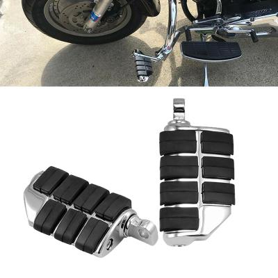 China Aluminum Alloy Motorcycle Adjustable Foot Pegs 10MM Aluminum Alloy Bed Legs Foot Pegs For Harley Street Glide Softail for sale