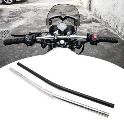 China Universal Motorcycle Control Steering Straight Bar Chopper Scooter Custom 7/8 Inch 22mm Motorcycle Handlebar Drag Dirt Bike Grip for sale