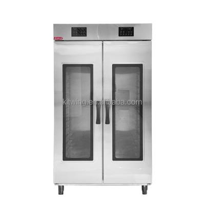 China All thickened polyurethane foam Luxury Stainless Steel Double Door Computer Panel 30 Layers Bread Proofer Bakery Fermentation Machine for sale