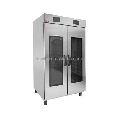 China All thickened polyurethane foam High Quality Restaurant Kitchen Double Door 30 layers Dough Fermentation Bread Proofer Machine for sale