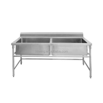 China Restuarant Kitchen Commercial Kitchen Sink Bench Work Bench Freestanding Stainless Steel Kitchen Sink for sale