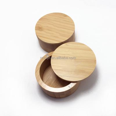 China Reusable Personal Care Bamboo Cosmetic Packaging Pads In Wooden Bamboo Handmade Gift Box for sale