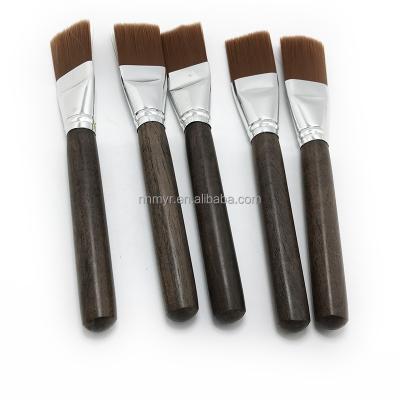 China Angular Blush Personalized Eco Friendly Makeup Brushes Handmade Bamboo Face Mask Brush for sale