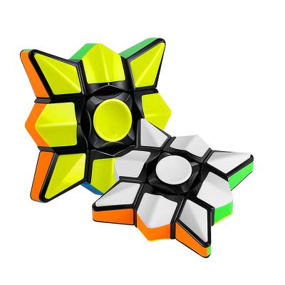 China Autism Magic Toys Kids Finger Rotation Speed ​​Cube Puzzle Plastic Fingertip Gyroscope Cube Gifts And ADHD Anti-stress Spinner for sale