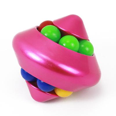 China Spinning Bean Top Cube And Colorful Plastic Magic Marbles Spinning Beads Puzzle Psychedelic Magic Ball Flying Saucer Toy Gift for sale